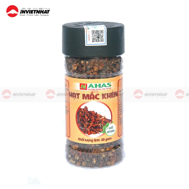 21+ Mẫu in tem nhãn gia vị GIÁ RẺ đẹp, chống nước dầu mỡ 27 mau tem gia vi toi gian