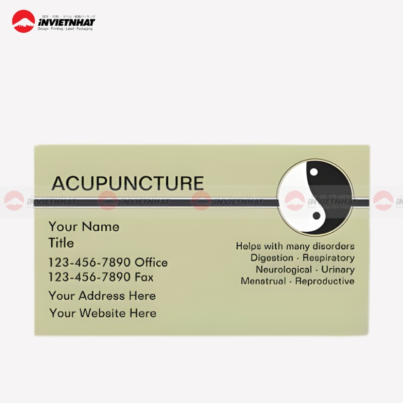 name card y hoc co truyen