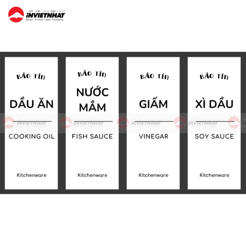 21+ Mẫu in tem nhãn gia vị GIÁ RẺ đẹp, chống nước dầu mỡ 32 nhan dan gia vi dan lo hu