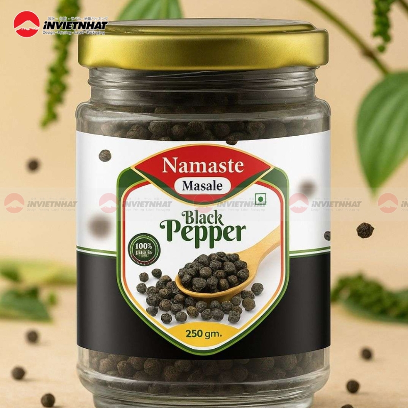 In tem hạt tiêu GIÁ RẺ, chuyên nghiệp | 21+ Mẫu đẹp 2026 48 tem hat tieu hien dai