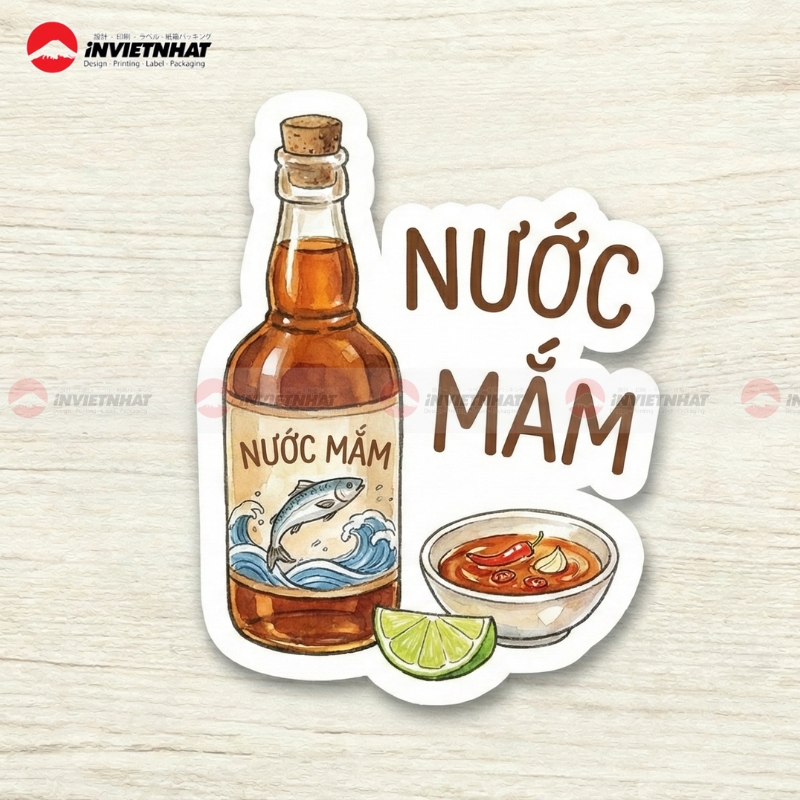 21+ Mẫu in tem nhãn gia vị GIÁ RẺ đẹp, chống nước dầu mỡ 44 tem nhan gia vi nuoc mam