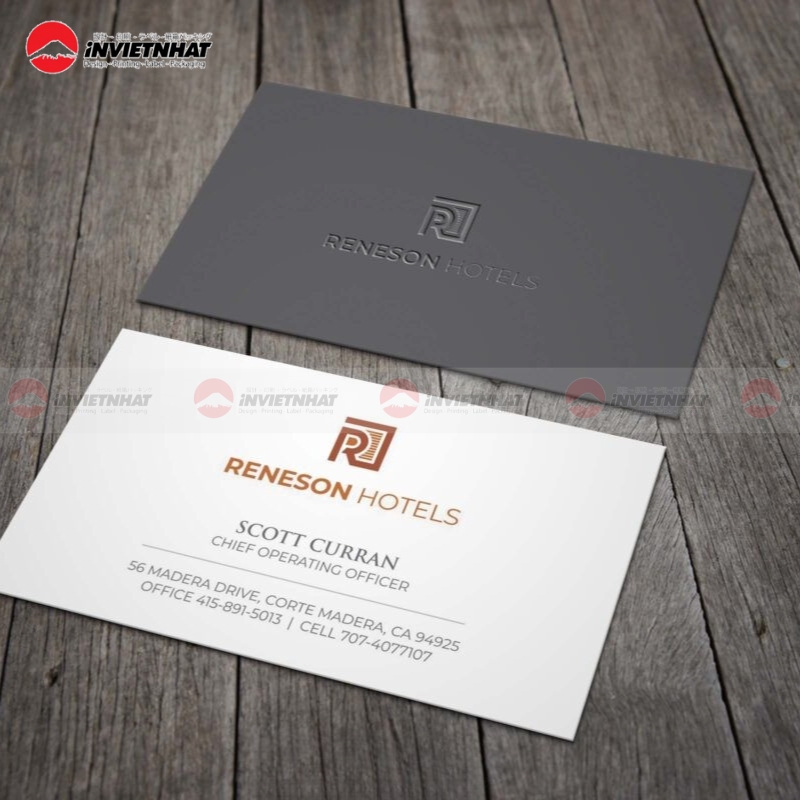 thiet ke card visit khach san sang trong