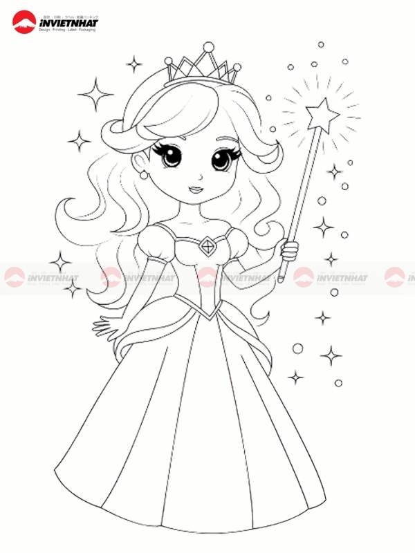 Anh to mau cong chua ro net