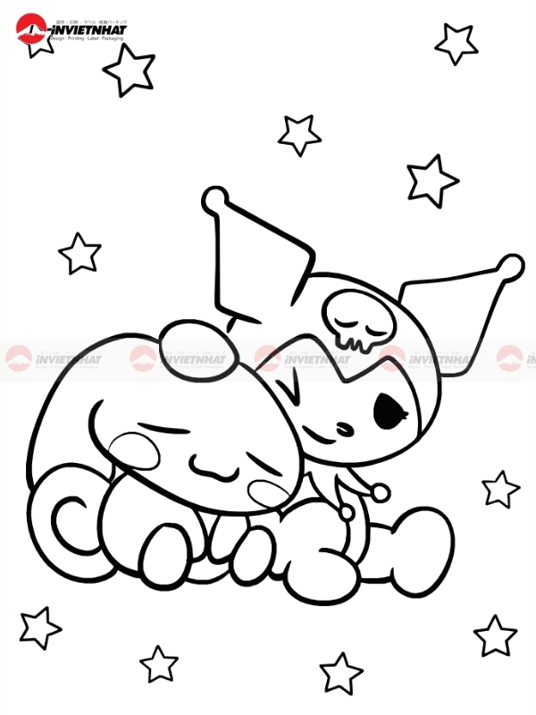 Ban ve Kuromi khong mau