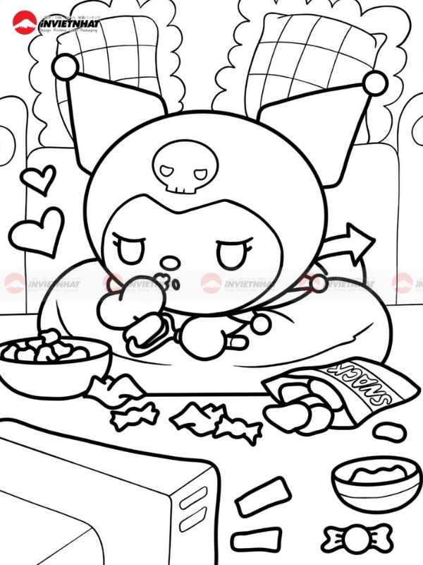 Bo suu tap hinh to mau Kuromi