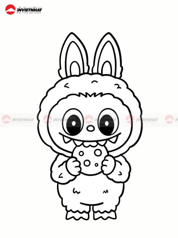 Bo suu tap hinh to mau Labubu