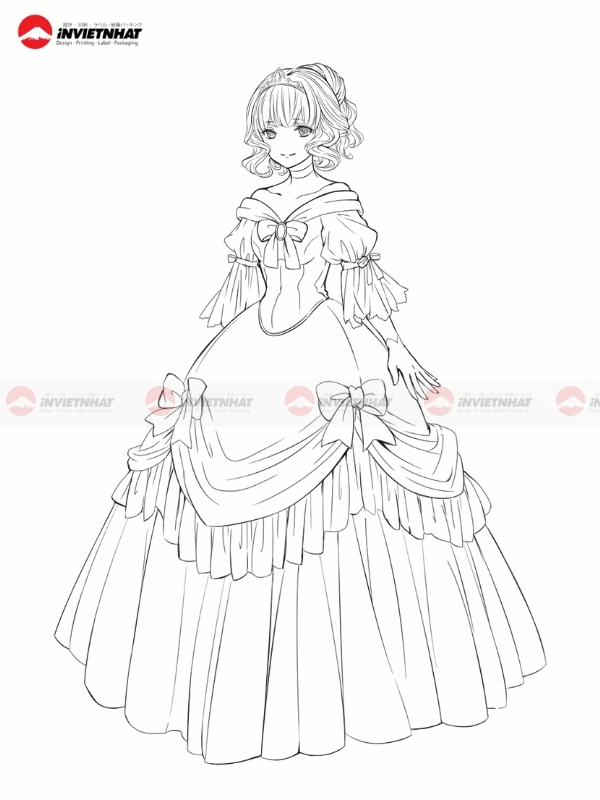 Bo tranh to mau cong chua