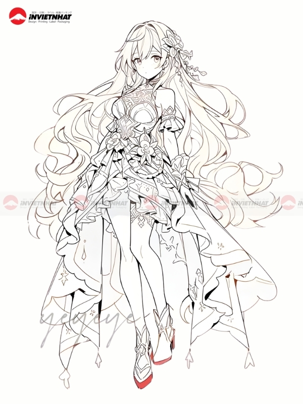 Cac hinh to mau cong chua