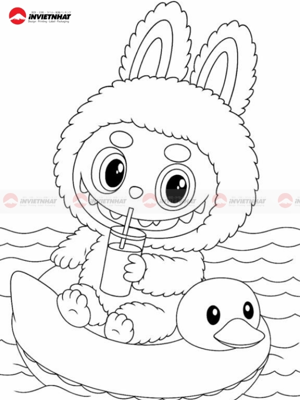 Hinh anh Labubu to mau ro net