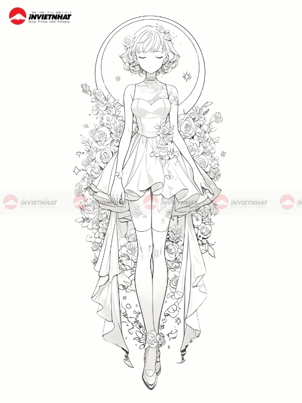 Hinh mau to mau cong chua