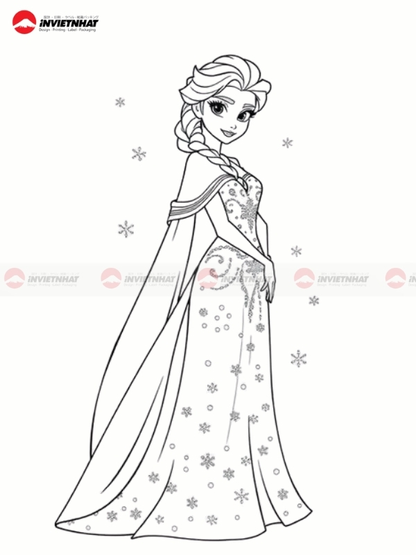 Hinh ve den trang cong chua