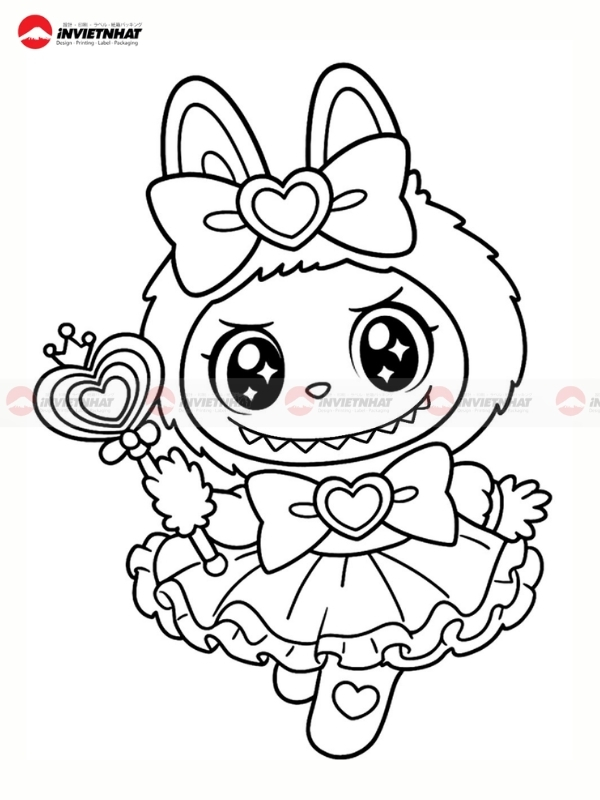 Mau tap to Labubu cho be