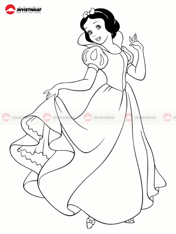 Tranh tap to cong chua