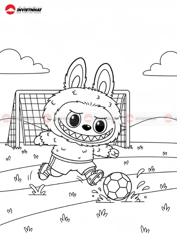 Tranh to mau Labubu tai nhon