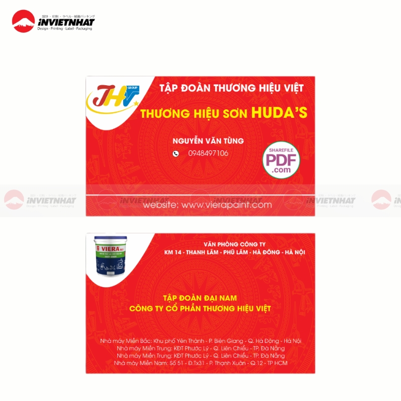 card visit dai ly son cap 1