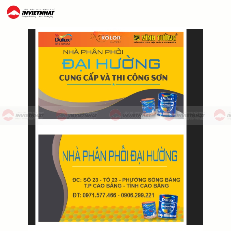 card visit dai ly son cap 2