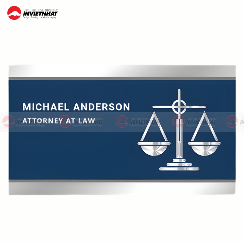 card visit luat su mau xanh navy