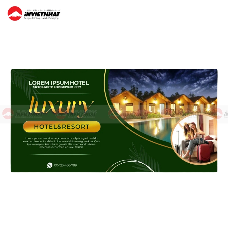 card visit luxury hotel and resort