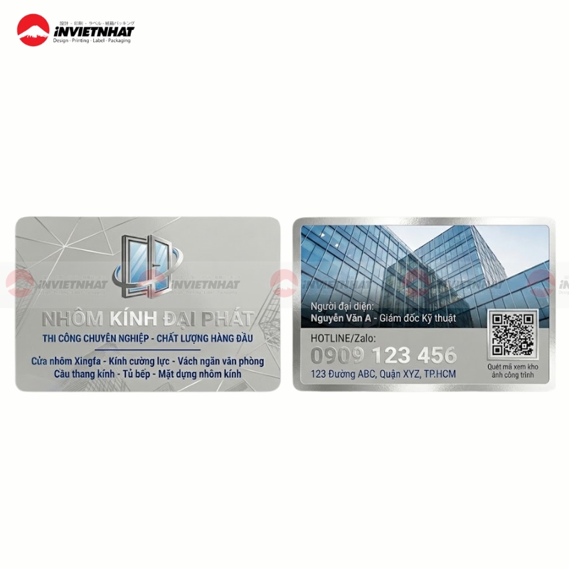 card visit phoi canh toa nha kinh