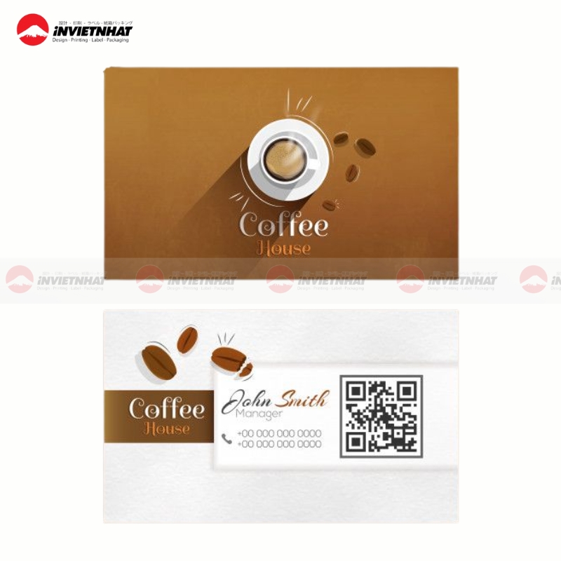 card visit qr code quan cafe