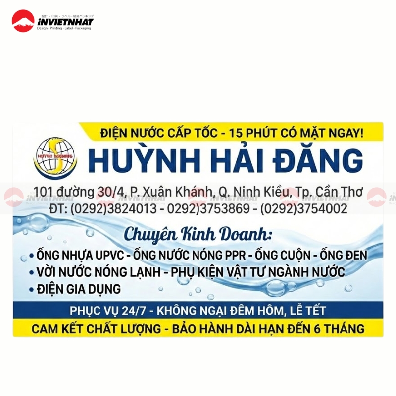 card visit tho dien nuoc 24h