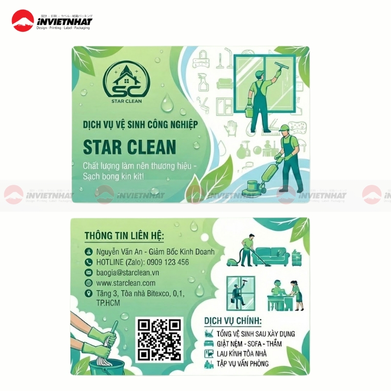 card visit ve sinh cong trinh sau xay dung