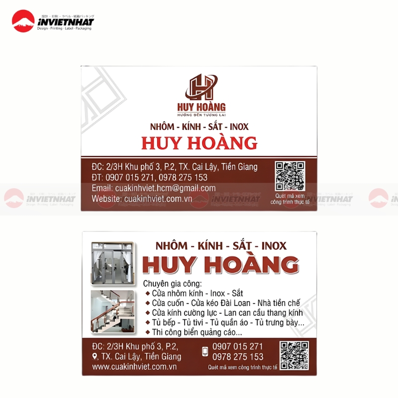 danh thiep ban le vat tu nganh nhom