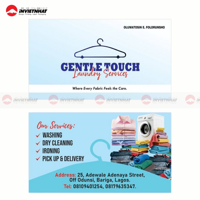 danh thiep bieu tuong giat moc treo quan ao