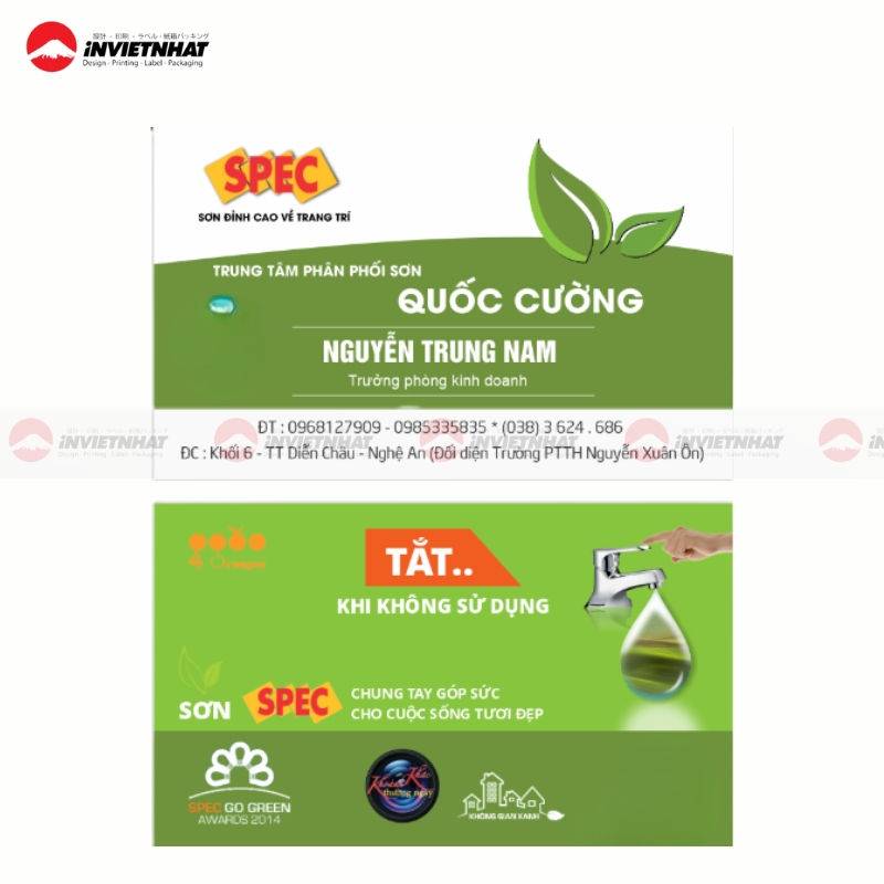 danh thiep cua hang son danh thiep