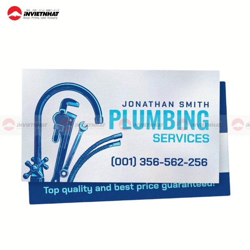 danh thiep cua hang vat tu thiet bi dien nuoc