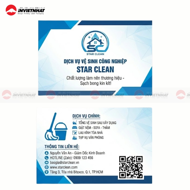 danh thiep doi ve sinh nha