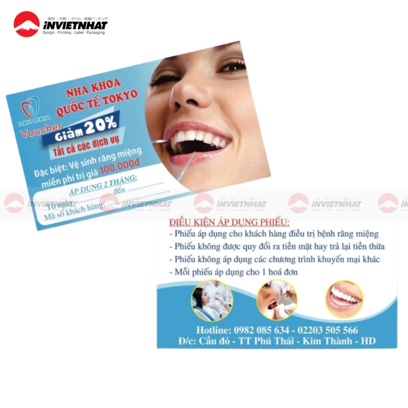 mẫu danh thiếp nha khoa đẹp