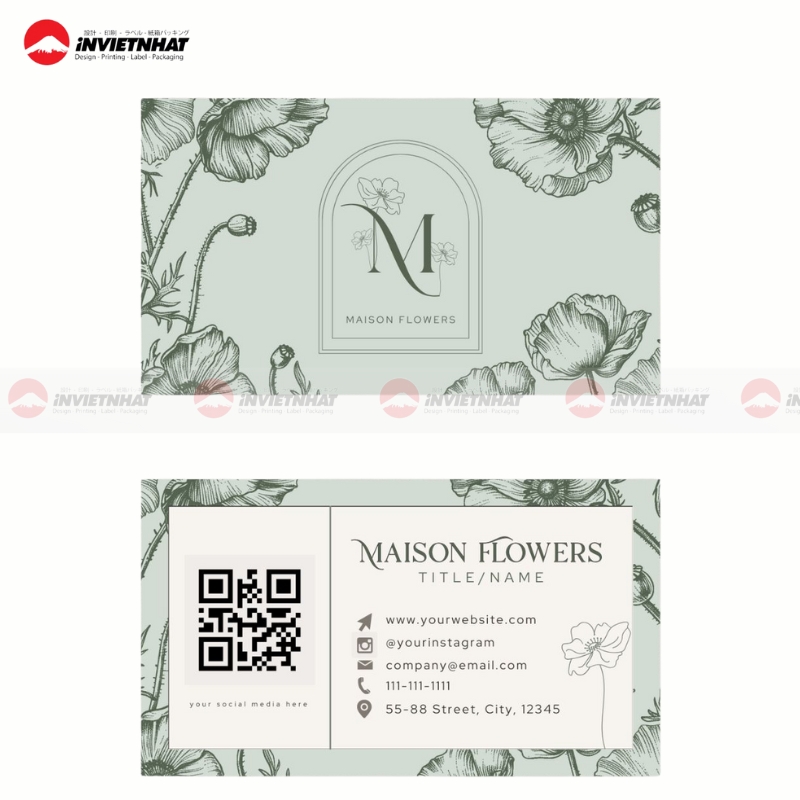 mau card visit shop hoa