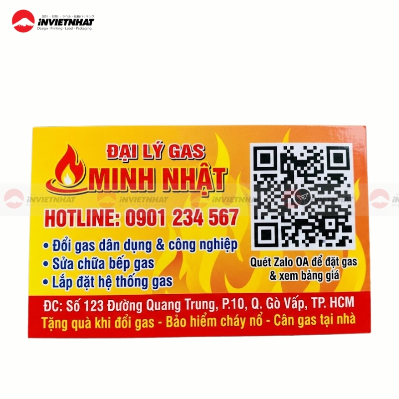 name card cho gas