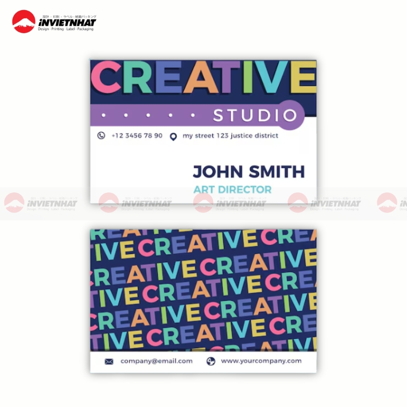 name card giam doc sang tao nghe thuat