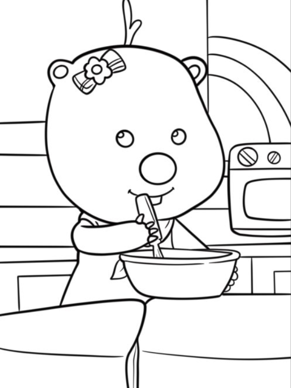 Ban ve den trang Loopy