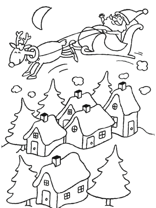 Ban ve den trang ong gia noel