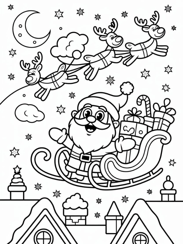 Buc ve ong gia noel phat qua