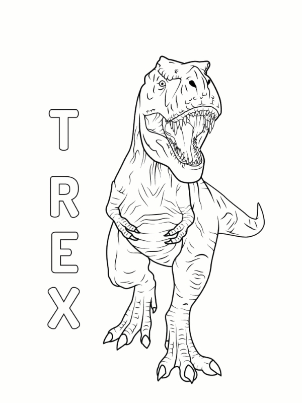 19+ Mẫu hình tô màu khủng long DỄ THƯƠNG, đẹp, nét cho bé 8 Hinh to mau khung long cho be mau giao
