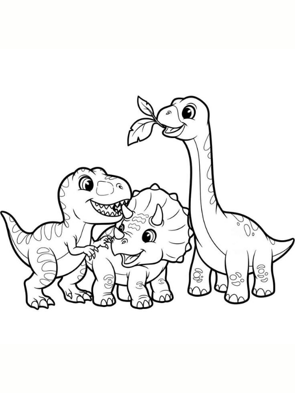 Hinh to mau khung long vui nhon