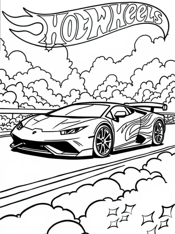 Hinh to mau sieu xe dua o to