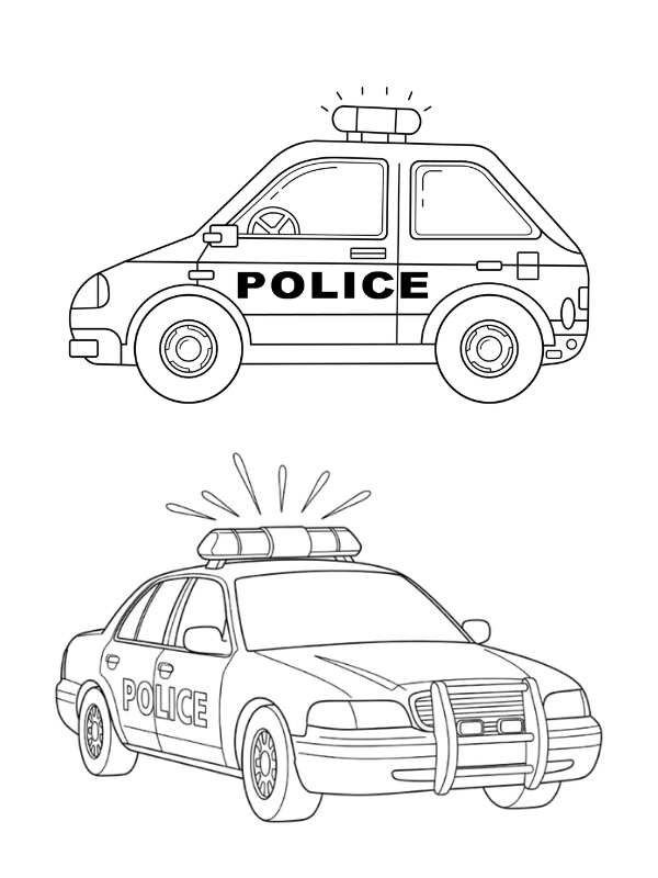 Hinh ve cac loai o to cong an