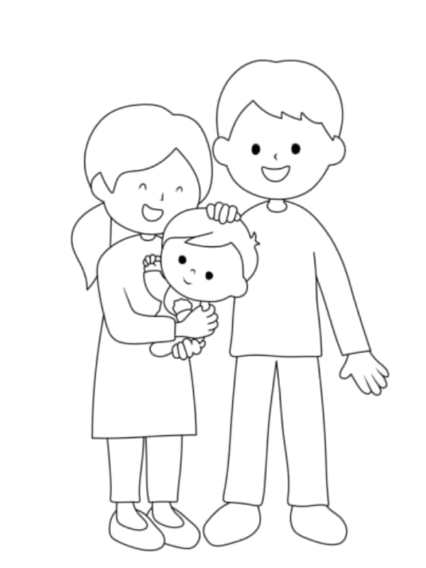 Hinh ve gia dinh chua to