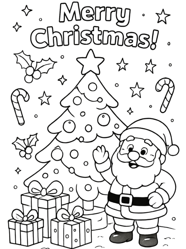 Hinh ve ong gia noel chua to