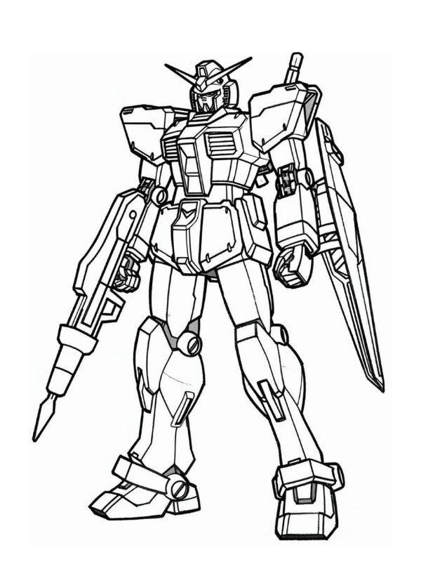 Mau to mau Gundam dung manh