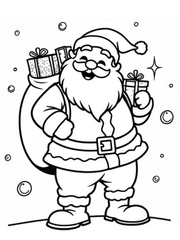 Mau to mau chan dung ong gia tuyet