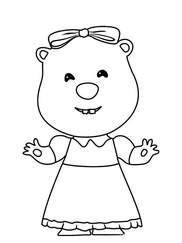 Mau to mau nhan vat Loopy