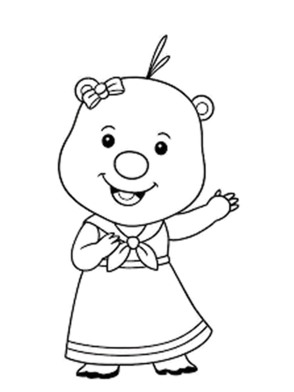 Mau tranh Loopy mim cuoi