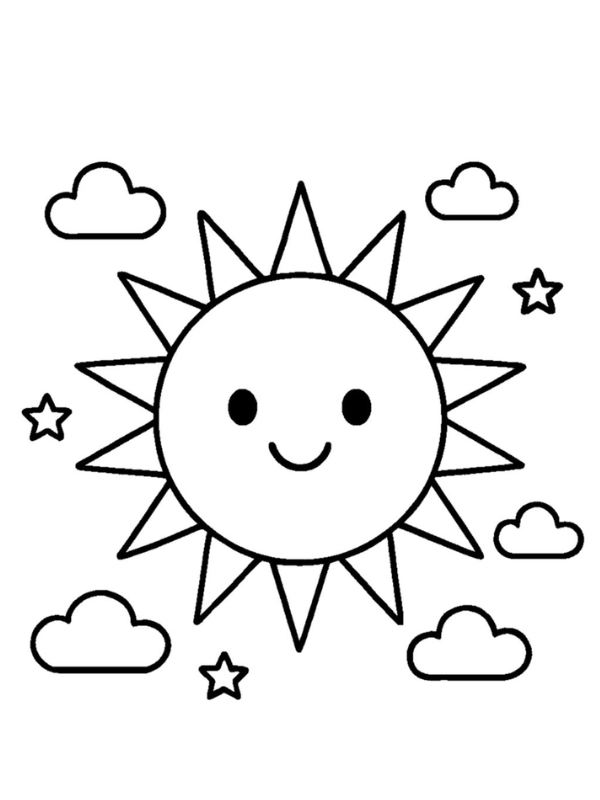 Mau tranh mat troi mim cuoi