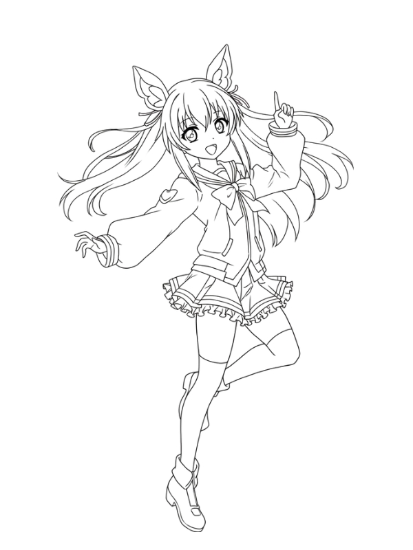 To mau anime nu don gian